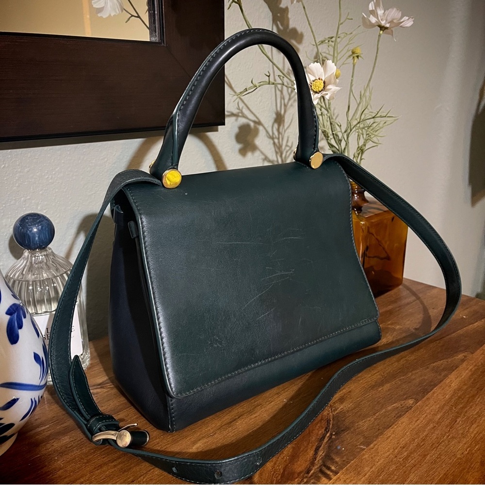 MaxMara Otellia J Bag in Forest green leather